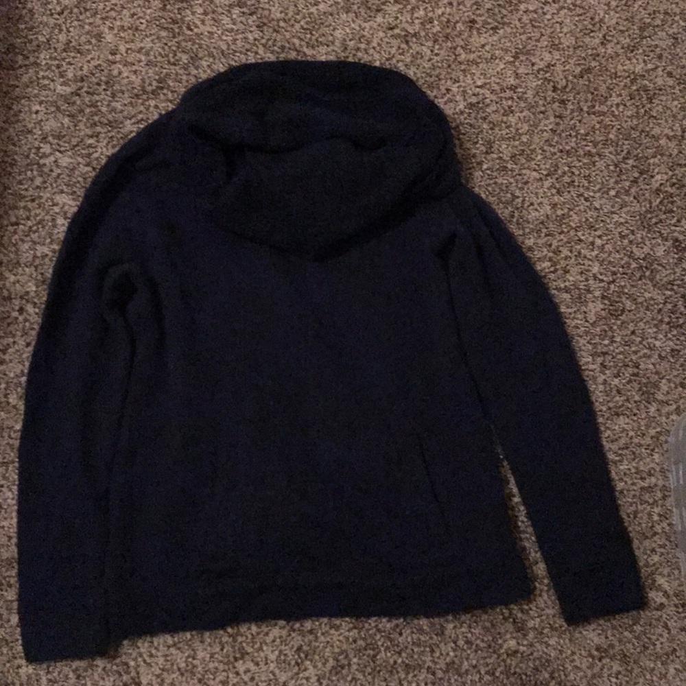 XS J Crew Factory Navy Funnelneck Sweatshirt